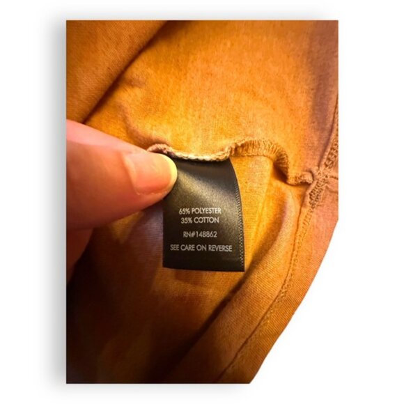 Women’s torrid 1 Brown Orange Everyday Signature Jersey Crew Neck Tee 14 16 1X - Picture 8 of 9